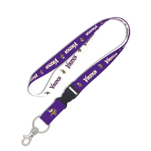 Minnesota Vikings 1" Lanyard w/ Abnehmbare Schnalle