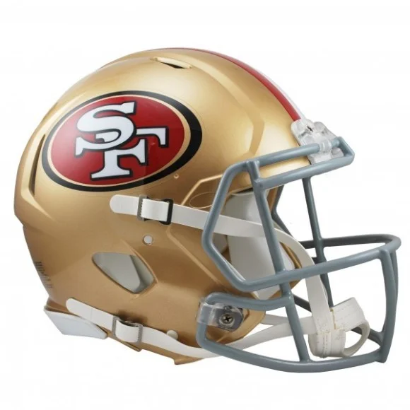 49ers de San Francisco Pleine Taille Riddell Vitesse de rotation de la Réplique Authentique Casque