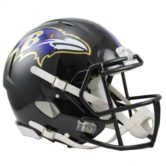 Ravens De Baltimore Pleine Taille Riddell Vitesse De Rotation De La Réplique Authentique Casque