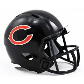 Chicago Bears NFL Riddell Speed Pocket Chrome Mini Football Helmet