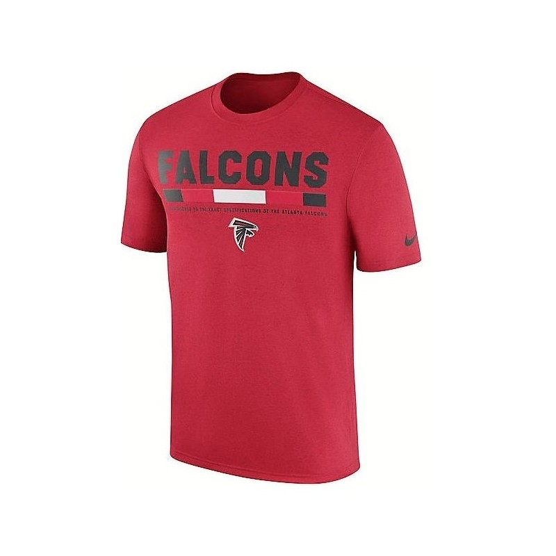 Atlanta Falcons Nike Sideline Legend Staff T-Shirt - Red