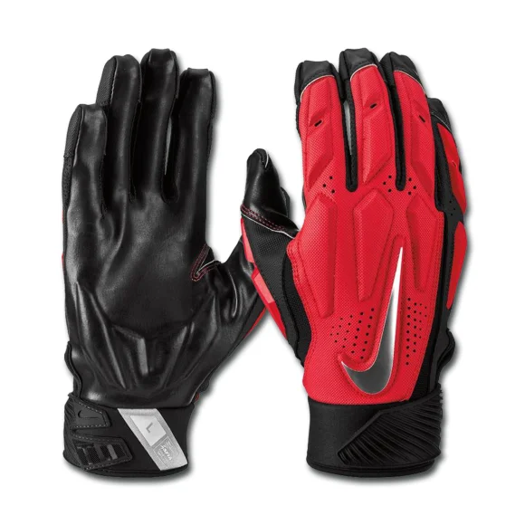 Gants Nike D-Tack 6.0 Lineman Rouge