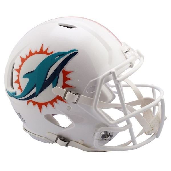 Miami Dolphins (2018) casco autentico a grandezza naturale Riddell Revolution Speed