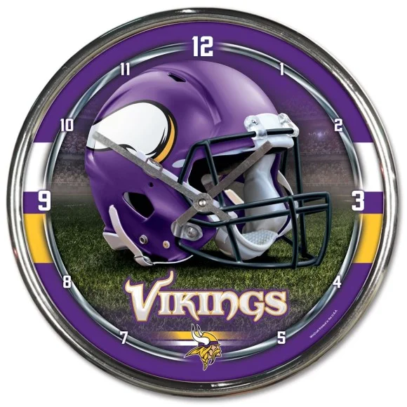 Reloj cromado de los Minnesota Vikings