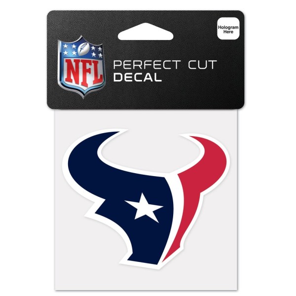 Houston Texans 4" x 4" logotypdekal