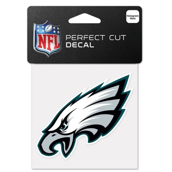 Calcomanía con el logotipo de los Philadelphia Eagles de 4" x 4".