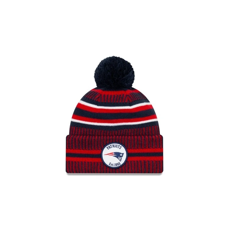 RARE New Era 2013 shops New England Patriots On Field Sideline Pom Beanie