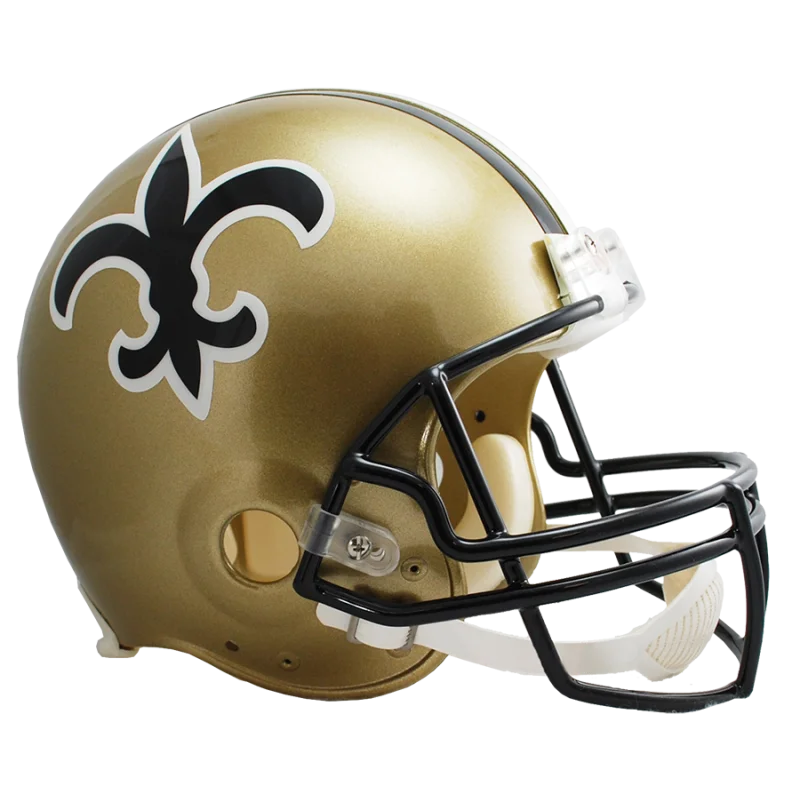 New Orleans Saints Throwback NFL Riddell Gold Replica Mini Helmet