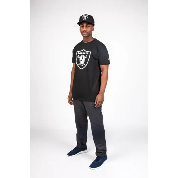 New Era NFL Team Logo Crew Sweatshirt Las Vegas Raiders schwarz