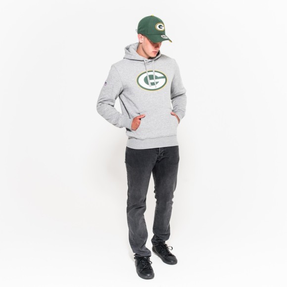 Green Bay Packers Logo Hoodie Gray Green Bay Packers Hoodie Sweatshirt -  Tiotee