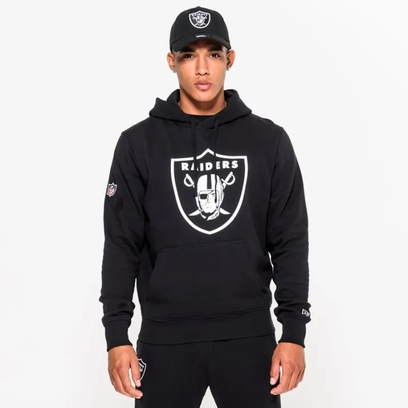 Sudadera con logo del equipo Las Vegas Raiders New Era