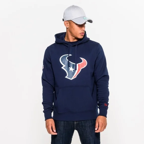 Houston Texans - Felpa con cappuccio con logo della squadra New Era