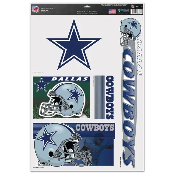 Autocollants multi-usages Dallas Cowboys (lot de 5)