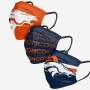 Funda para la cara de los Denver Broncos 3pk