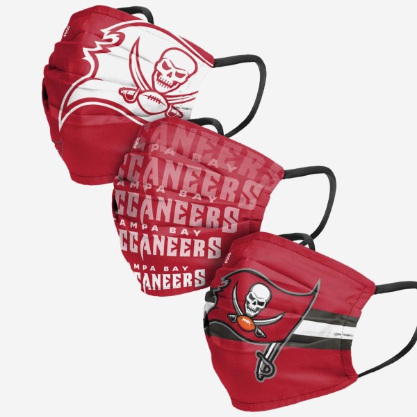 Tampa Bay Buccaneers ansigtsbetræk 3 stk.