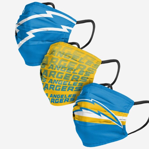 Los Angeles Chargers Face Cover 3pk