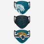 Jacksonville Jaguars Face Cover 3pk