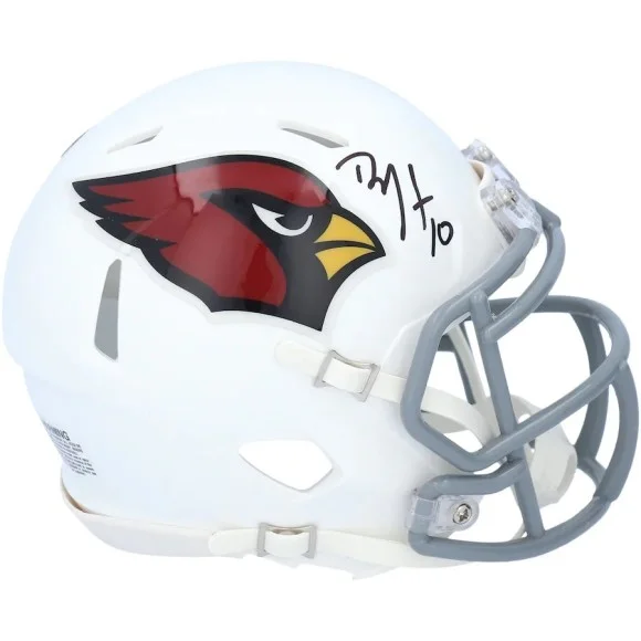 DeAndre Hopkins Arizona Cardinals Autographed Riddell Speed Mini hjelm