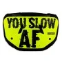 Placa trasera de fútbol cromada Battle "Slow AF