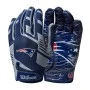 Gants NFL Stretch Fit pour jeunes receveurs - New England Patriots