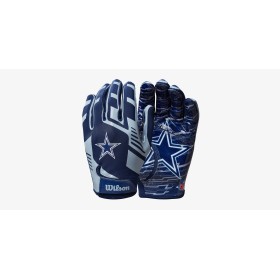 Guantes Wilson NFL Stretch Fit Youth Receivers - Dallas Cowboys