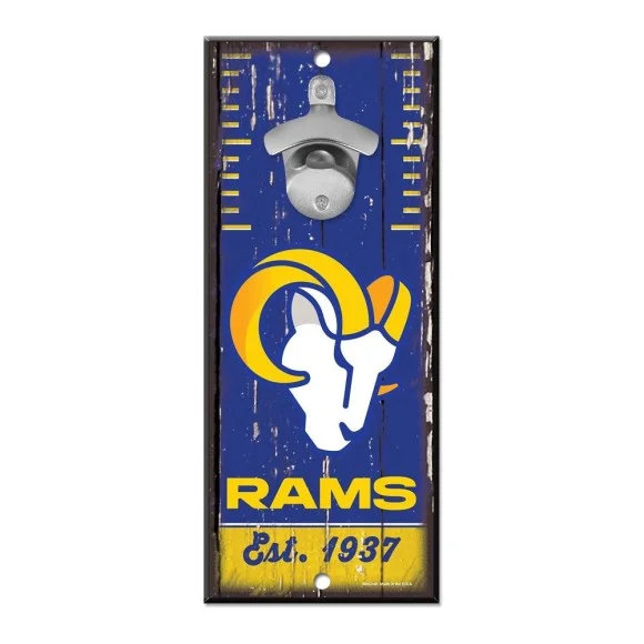 Los Angeles Rams flaska öppnare Sign 5" x 11"