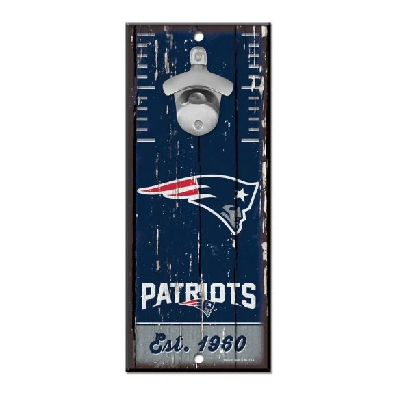 New England Patriots Flaschenöffner Zeichen 5" x 11"