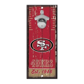 Panneau ouvre-bouteille des 49ers de San Francisco 5" x 11"