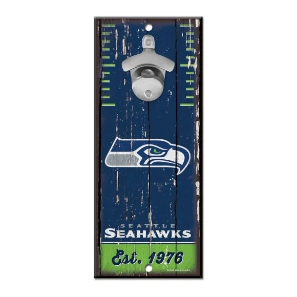 Panneau ouvre-bouteille Seattle Seahawks 5" x 11"