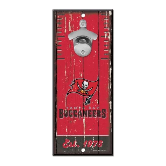 Panneau ouvre-bouteille Tampa Bay Buccaneers 5" x 11"