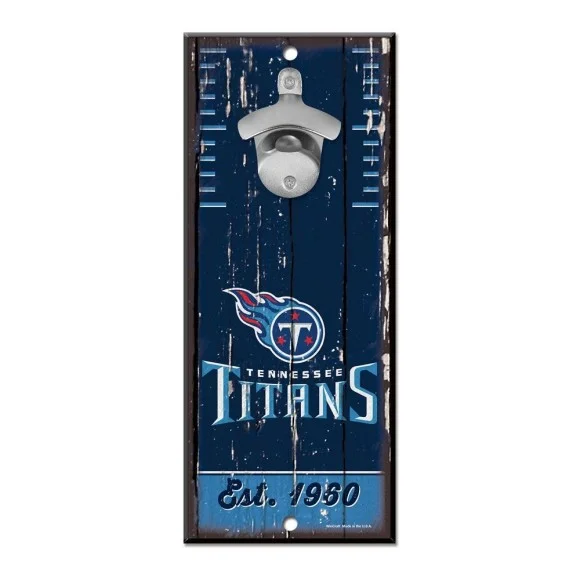 Panneau ouvre-bouteille Tennessee Titans 5" x 11"