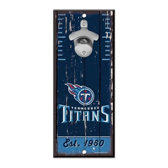 Tennessee Titans Flaschenöffner Zeichen 5" x 11"