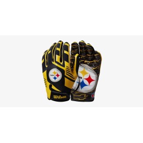 Gants NFL Stretch Fit pour jeunes receveurs - Pittsburgh Steelers