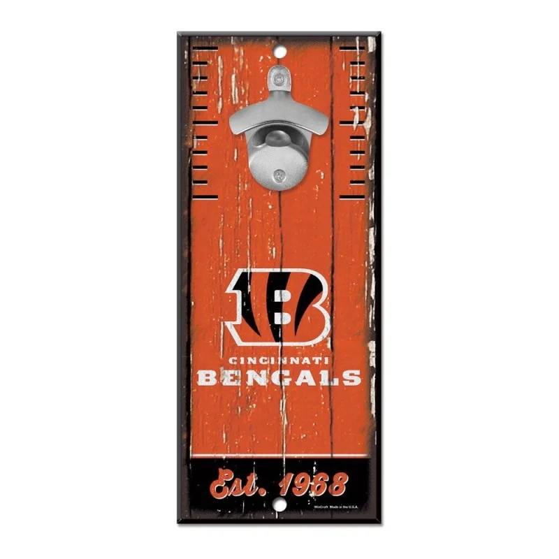 Cincinnati Bengals popular NFL BOTTLE OPENER SIGN 5