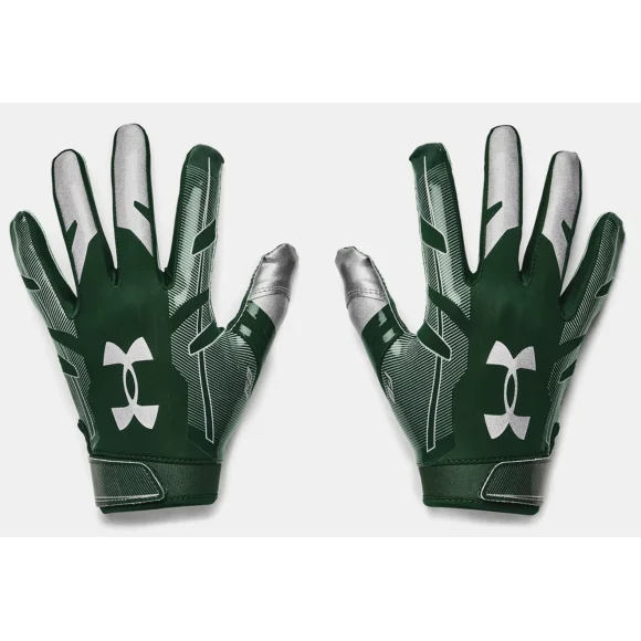 Grüne Under Armour F8 Receiver Handschuhe