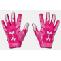 Pink Under Armour F8 Receiver gloves