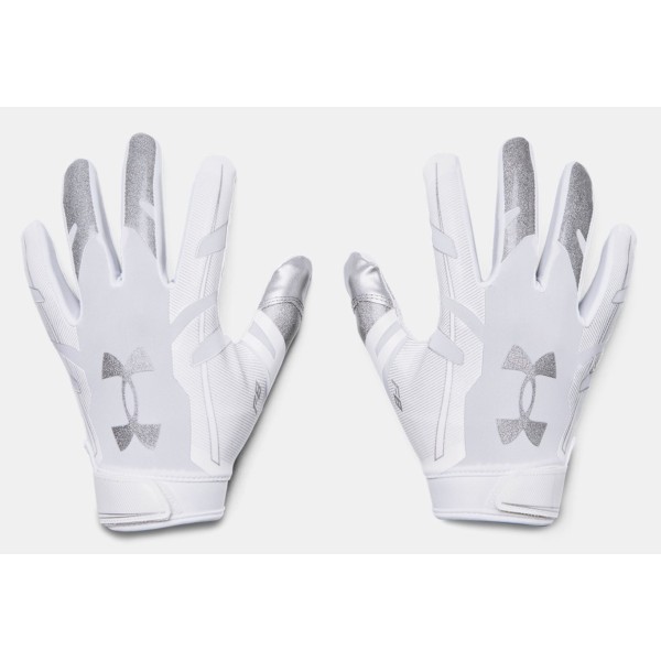 Vita Under Armour F8 Receiver handskar