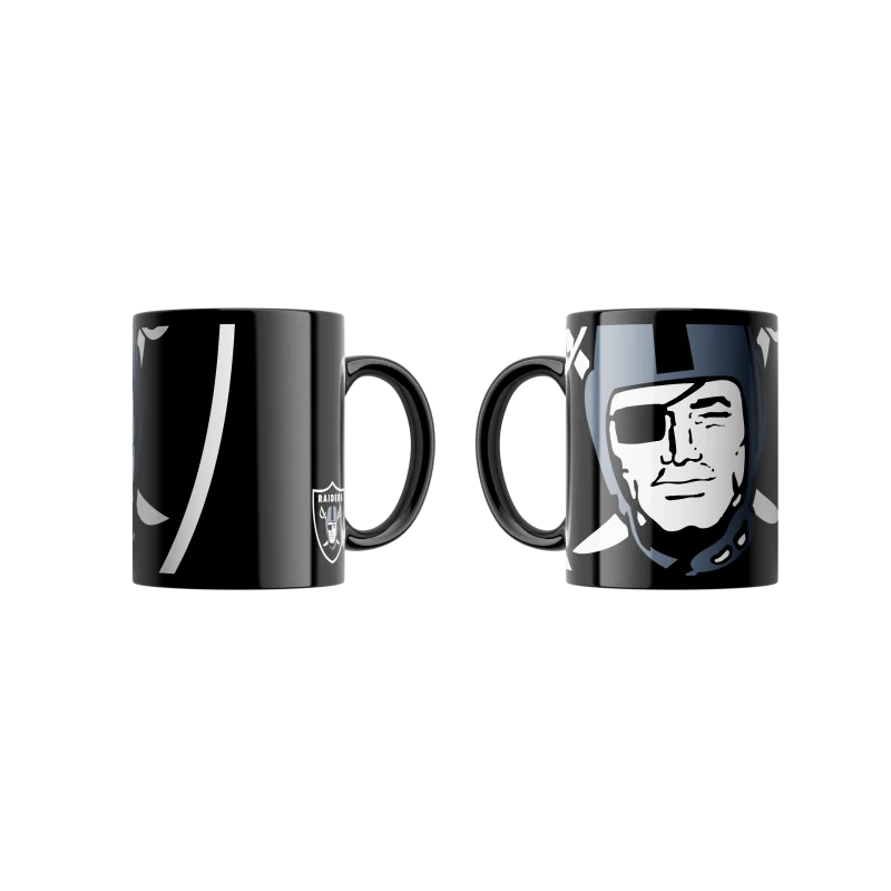 NFL Las Vegas Raiders Logo and NFL Shield Ceramic Mug