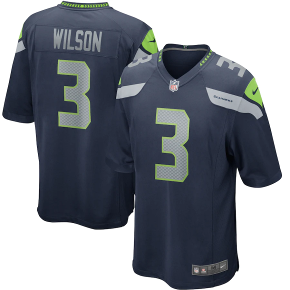 Nike Kids' Denver Broncos Russell Wilson #3 Atmosphere Jersey