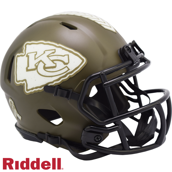 Kansas City Chiefs Riddell Salute To Service Speed Mini-hjelm