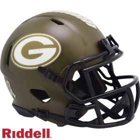 Green Bay Packers Riddell Salute To Service Speed Mini-hjelm