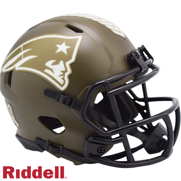 New England Patriots Riddell Salute To Service Speed Mini Hjälm