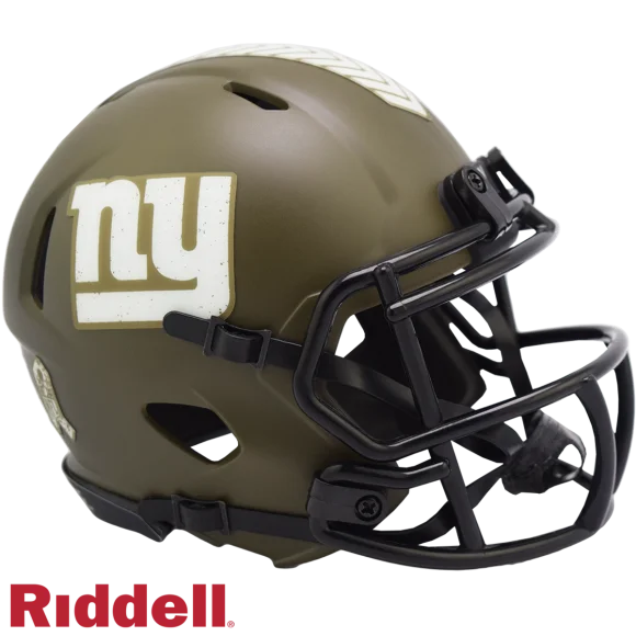 New York Giants Riddell Salute To Service Geschwindigkeit Mini-Helm