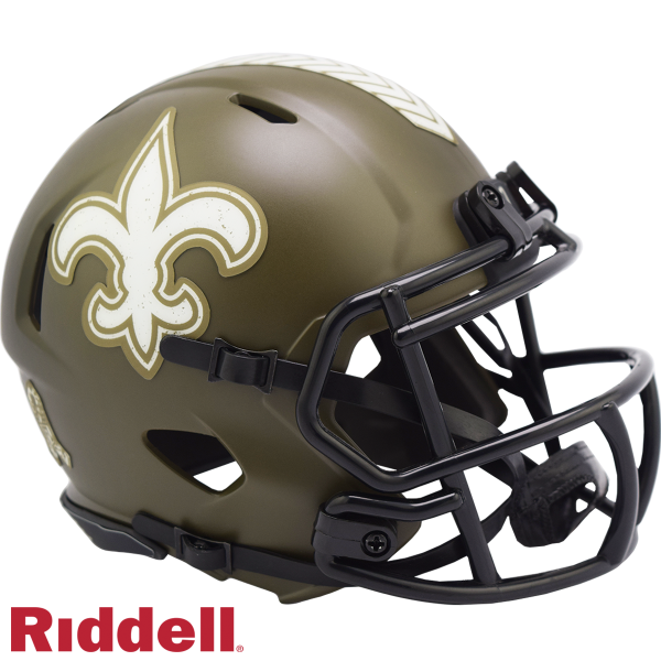 Casco New Orleans Saints Riddell Salute To Service Speed Mini