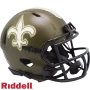 New Orleans Saints Riddell Salute To Service Geschwindigkeit Mini-Helm