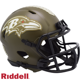 Baltimore Ravens Riddell Salute To Service Speed Mini-hjelm