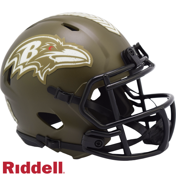 Baltimore Ravens Riddell Salute To Service Speed Mini-hjelm