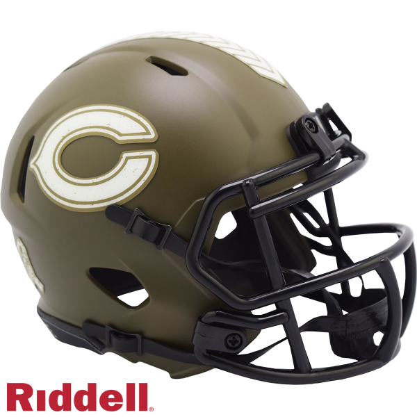Chicago Bears Riddell Salute To Service Speed Mini-hjelm