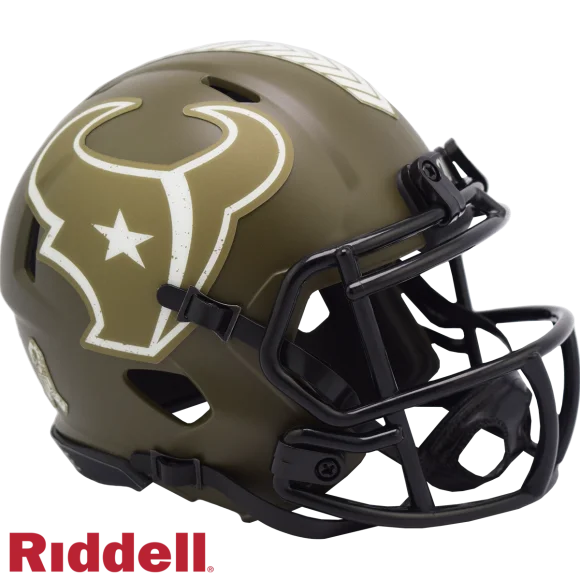 Houston Texans Riddell Salute To Service Speed Mini Hjälm