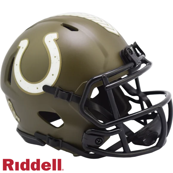 Indianapolis Colts Riddell Salute To Service Speed Mini-hjelm